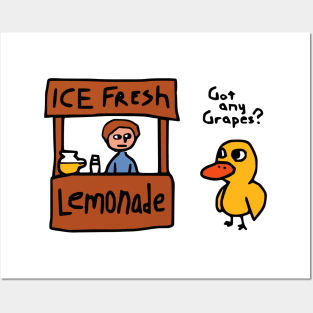 Ice Fresh Lemonade Got Any Grapes Posters and Art